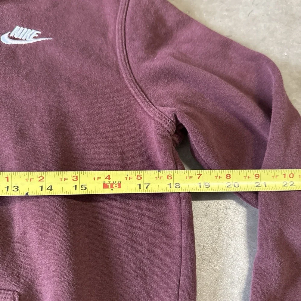 Nike Essentials Classic Kids Sportswear Maroon Full‎ Zip Up Hoodie XL Unisex
